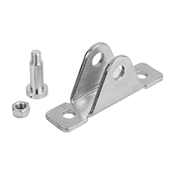 Support de fixation, acier ou acier inox.  (27616)