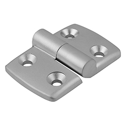 Charnière dégondable, droite, aluminium (27870)