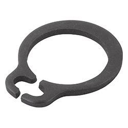 Circlips pour arbres DIN 471, acier ou acier inox. (07330)