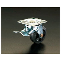 Roulettes avec frein avant (roulettes pivotantes) / Diamètre des roues × largeur : 200 × 50 mm / EA986JC-200