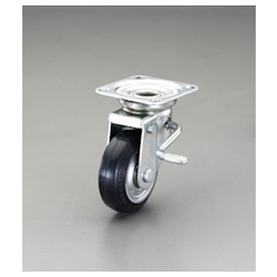 Roulettes avec frein (roulettes pivotantes) / Diamètre des roues × largeur : 75 × 32 mm. Capacité de charge : 80 kg