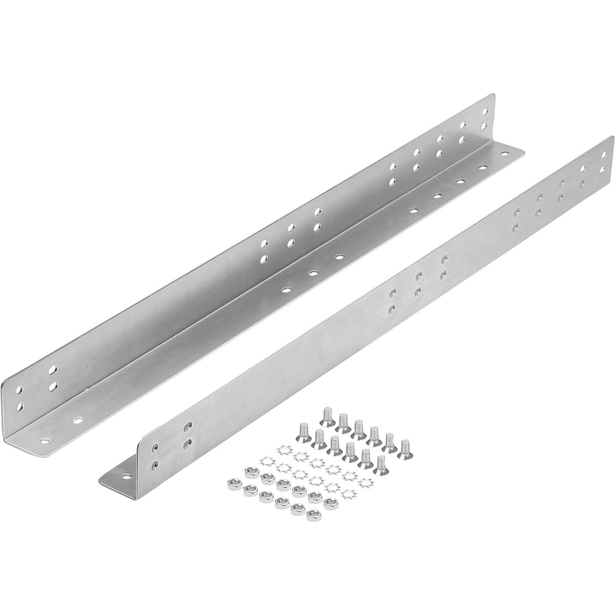 Équerres de montage en acier pour glissières télescopiques, forme D (K2094)