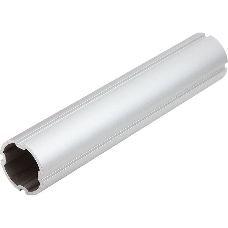 Tubes ronds en aluminium avec rainure (K1966)