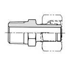 Raccords antivibration - raccords de type mordant pour tuyau en acier de type NE - adaptateur KHA16-030E