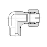 Raccord non évasé pour raccord antivibration, tuyau en acier de type NE - coude à raccord union de connexion de flexible (femelle)