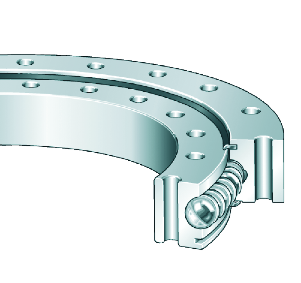 Couronne d'orientation, roulement à 4 points de contact, sans denture, VSU20 Series