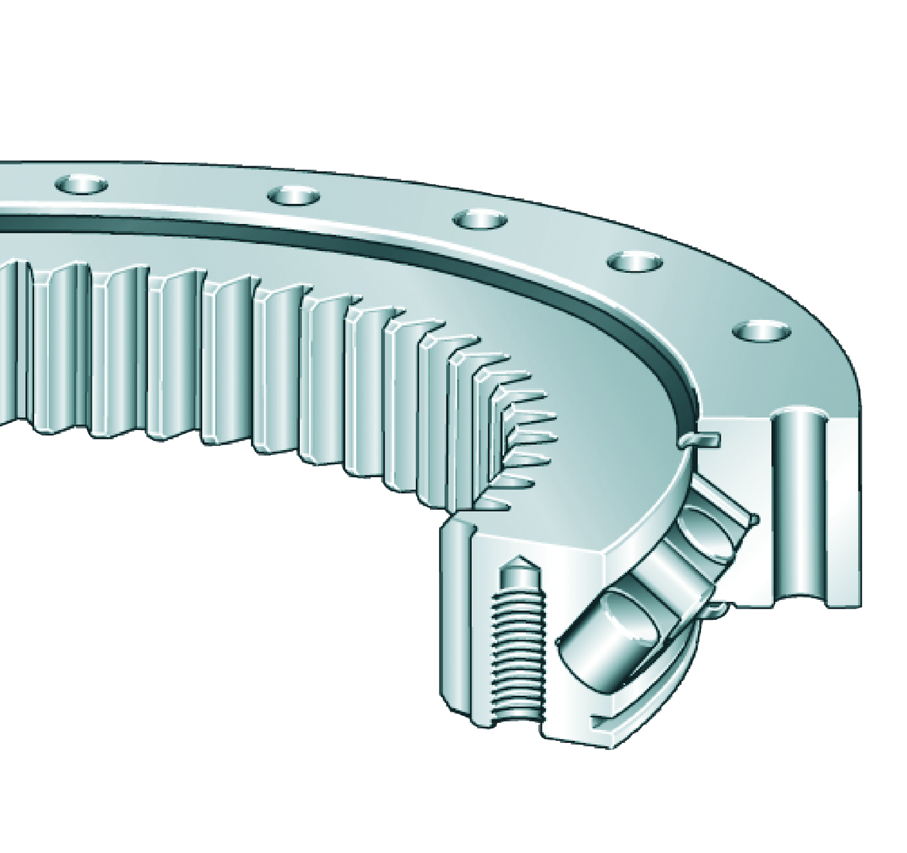 Roulements à rouleaux croisés à denture intérieure, joint à lèvre des deux côtés, XI Series