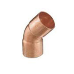 Coude de tuyau en cuivre avec joint de tuyau en cuivre (45°)