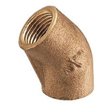 Bouchon de joints et coude (45°) en bronze industriel pour joint de tuyau de bouche d'incendie pour tuyau, joint et matériau secondaire de tuyauterie
