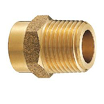 Joint de tuyau en cuivre, Joint de tuyau en cuivre pour approvisionnement en eau chaude, douille à vis externe pour tuyau en cuivre (barre en bronze)