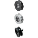 2 Poulies à Roulement à Billes En Acier Allié - Diamètre 40 Mm, Trou Central 8 Mm, Rainure En U Profonde Pour Levage Et Guidage