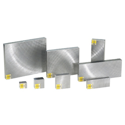 Plaques métalliques / surface fraisée, polie en rotation / dimensions au choix / en 1.1206 Equiv. SCAH-100-100-10