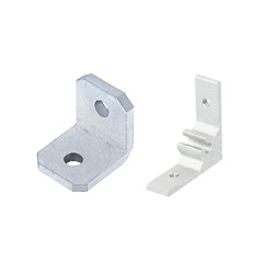 Support en tôle pour extrusions en aluminium carrées 15 mm