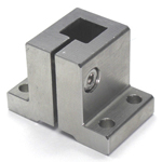 Joint de tuyau à trou carré en acier inoxydable, modèle carré vertical