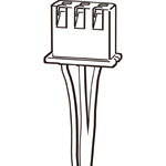 Raccords à câble inclus pour micro-capteur optique EE-SPX74 / 84 [EE-1013]