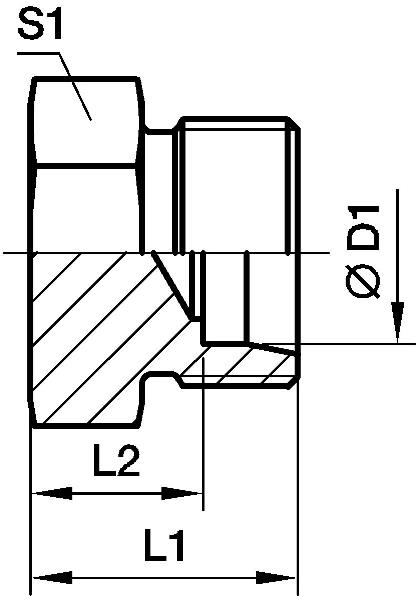 Bouchon d'étanchéité PARKER pour extrémités de tubes ROV ROV08L71X