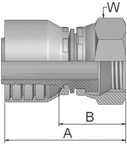 Raccord PARKER Parkrimp no-skive 1B548