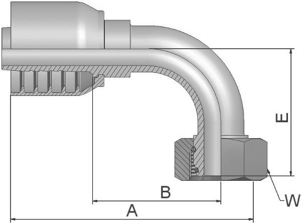 Raccord PARKER Parkrimp no-skive 11C73