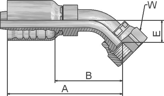 Raccord PARKER parkrimp no-skive 1J777