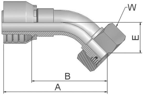 Raccord PARKER Parkrimp no-skive 10C46