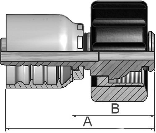 Raccord PARKER Parkrimp no-skive 1CW48