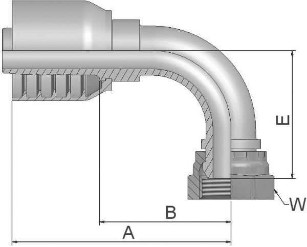 Raccord PARKER Parkrimp no-skive 1B243