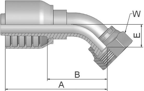 Raccord PARKER Parkrimp no-skive 1J773