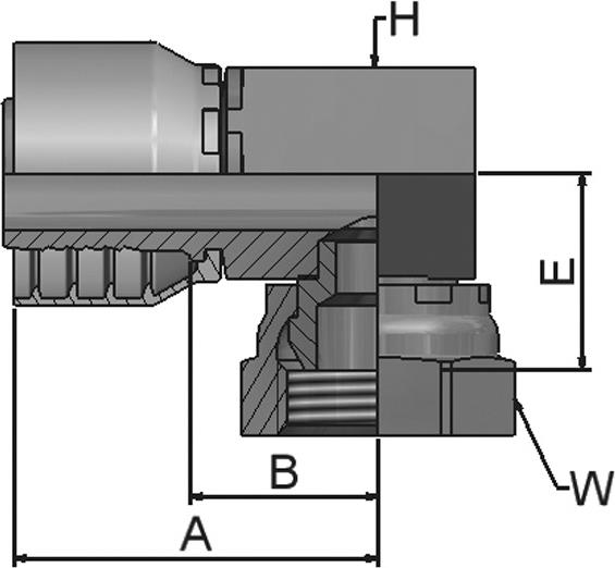 Raccord PARKER Parkrimp no-skive 1B446