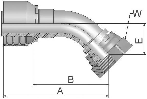 Raccord PARKER Parkrimp no-skive 1B146