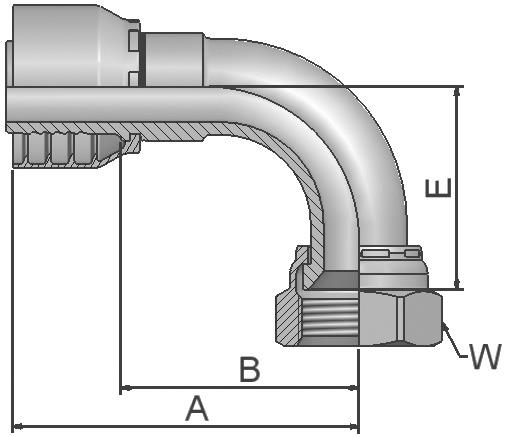 Raccord PARKER Parkrimp no-skive 13W46