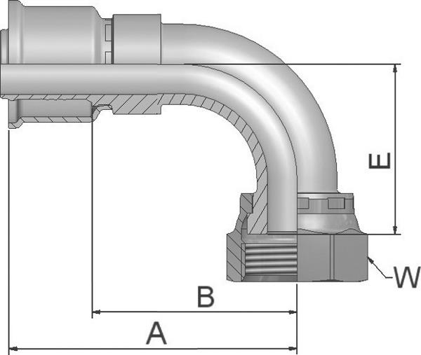 Raccord PARKER Parkrimp no-skive 1J926