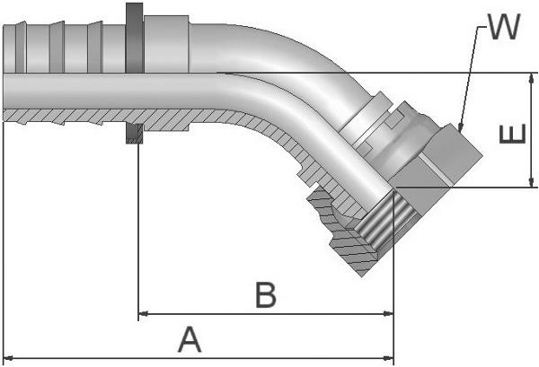 Raccord PARKER push-lock 3B182