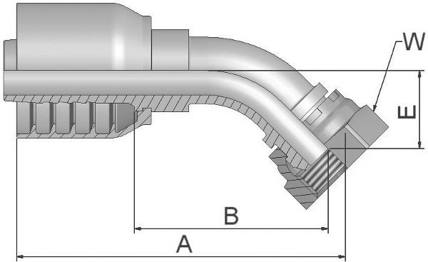 Raccord PARKER Parkrimp no-skive 1B143