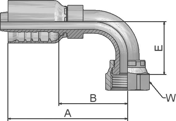 Raccord PARKER Parkrimp no-skive 1J977