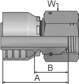 Raccord PARKER Parkrimp no-skive 1EA48