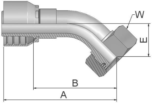 Raccord PARKER Parkrimp no-skive 1CE46