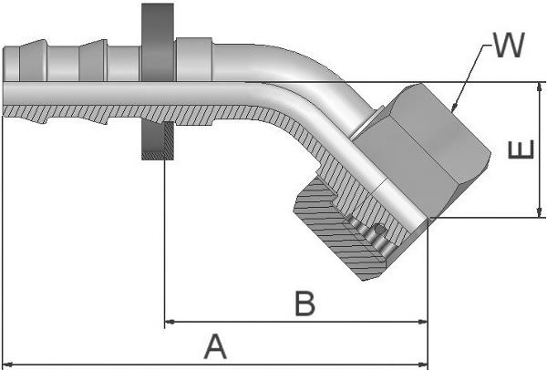 Raccord PARKER push-lock 3CE82