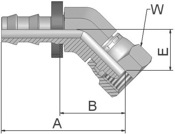 Raccord PARKER push-lock 39B82