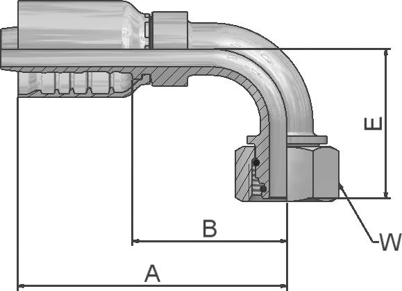 Raccord PARKER Parkrimp no-skive 11C77