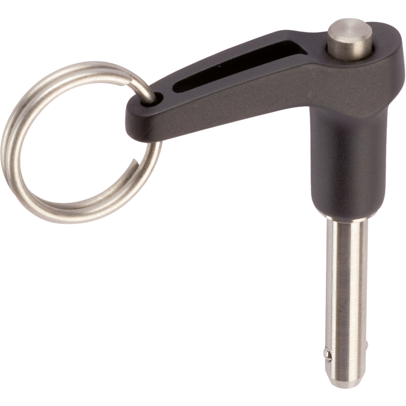 Quick Release Pin with L-handle, single acting - according to NASM / MS 17986 4212.B17