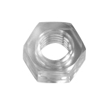 Écrou hexagonal en polycarbonate, spécial (M8 blanc, M10 / M12 transparent)