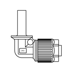Raccords en fluoropolymère / Raccords de tuyauterie en fluoropolymère / Série LQ1 / Coude d'extension de tuyau / Taille métrique LQ1E31-T