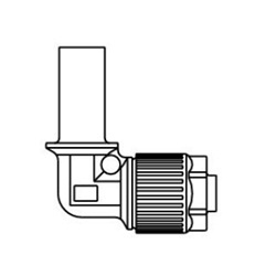 Raccords en fluoropolymère / Raccords en fluoropolymère / Série LQ1 / Rallonge de tube / Réducteur / Taille en pouces LQ1E2A-T-R9-1