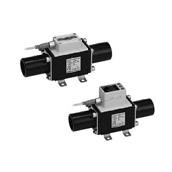 Débitmètre numérique compatible tuyauterie PVC à affichage 3 couleurs, série PF3W PF3W711-U25-BN-MA