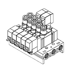 Électrovannes 3/5 voies / type à montage mixte SY513-5LZD-01-Q