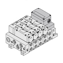 Électrovannes 5 voies / VQ5000, Kit S (kit de transmission en série), EX123/124