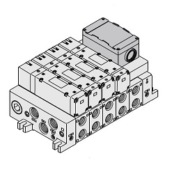 Électrovannes 5 voies / VQ5000, bloc de vannes, kit T (kit bornier/boîtier)