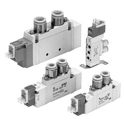 Électrovannes 5 voies avec raccord de boîtier / SY3000/5000/7000/9000