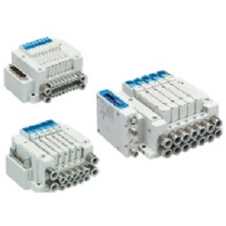 Électrovanne compacte 5 voies enfichable série JSY1000 / 3000/5000 JSY5300-5UD