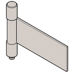 Charnières amovibles / non perforées / asymétriques / roulées / acier inoxydable / B-1528-B / TAKIGen